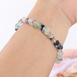 Rainbow Fluorite Crystal Bracelet - Chip