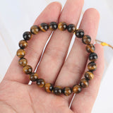 Tiger Eye Bracelet - 8mm Round
