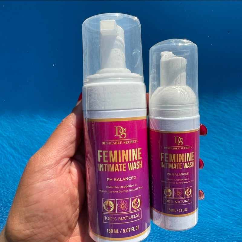 All-Natural Feminine Foam Wash 60 & 150 ml pack
