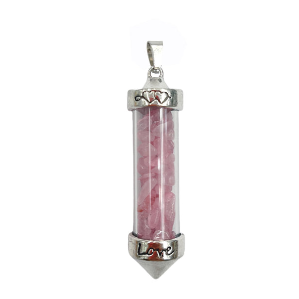 Rose Quartz Double Point Pendant