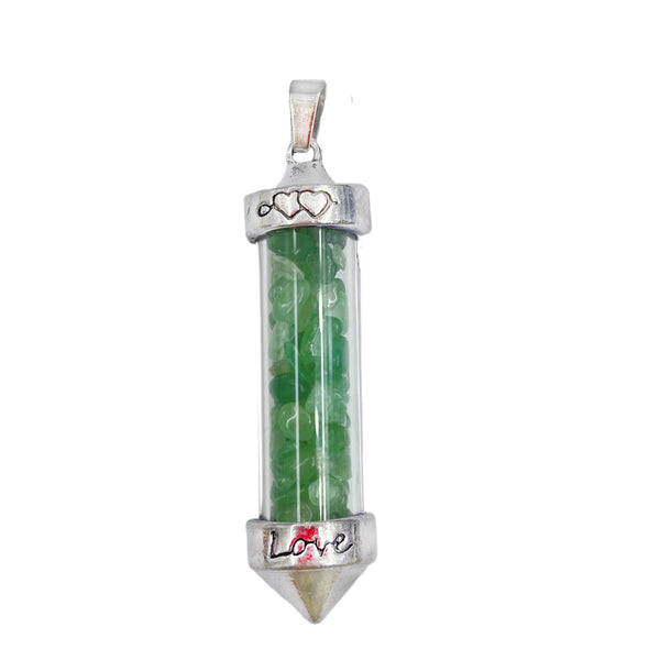 Green Aventurine Double Point Pendant