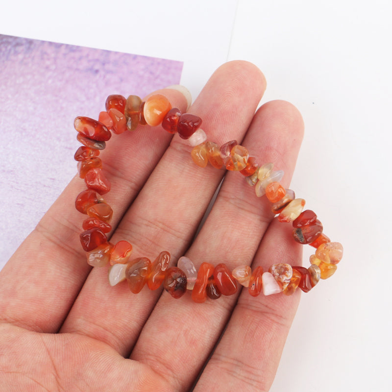 Red Agate Crystal Bracelet - Chip