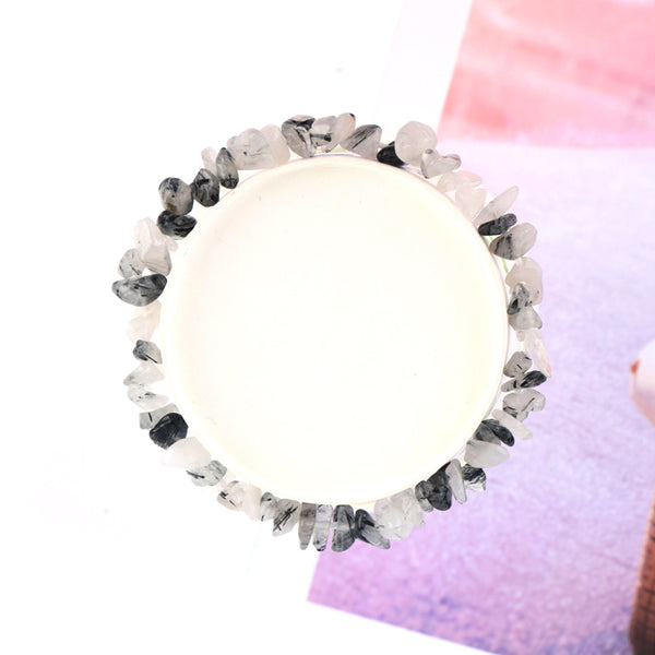 Tourmaline Quartz Crystal Bracelet - Chip
