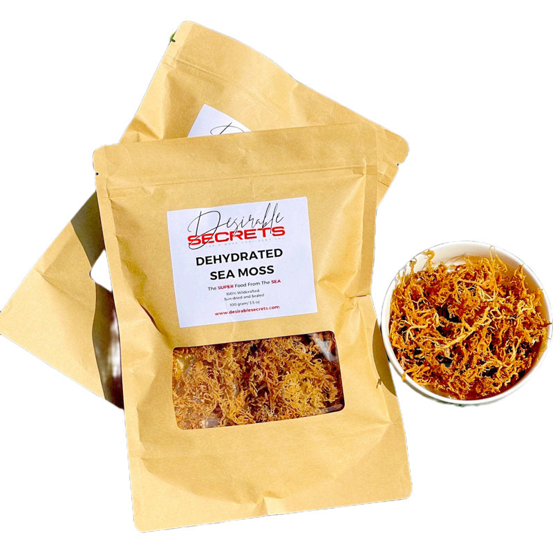 Golden Sea Moss - Wildcrafted, Raw, Sun-Dried, All-Natural