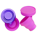 Collapsible Sterilizer for Empress Menstrual Cups in pink and purple